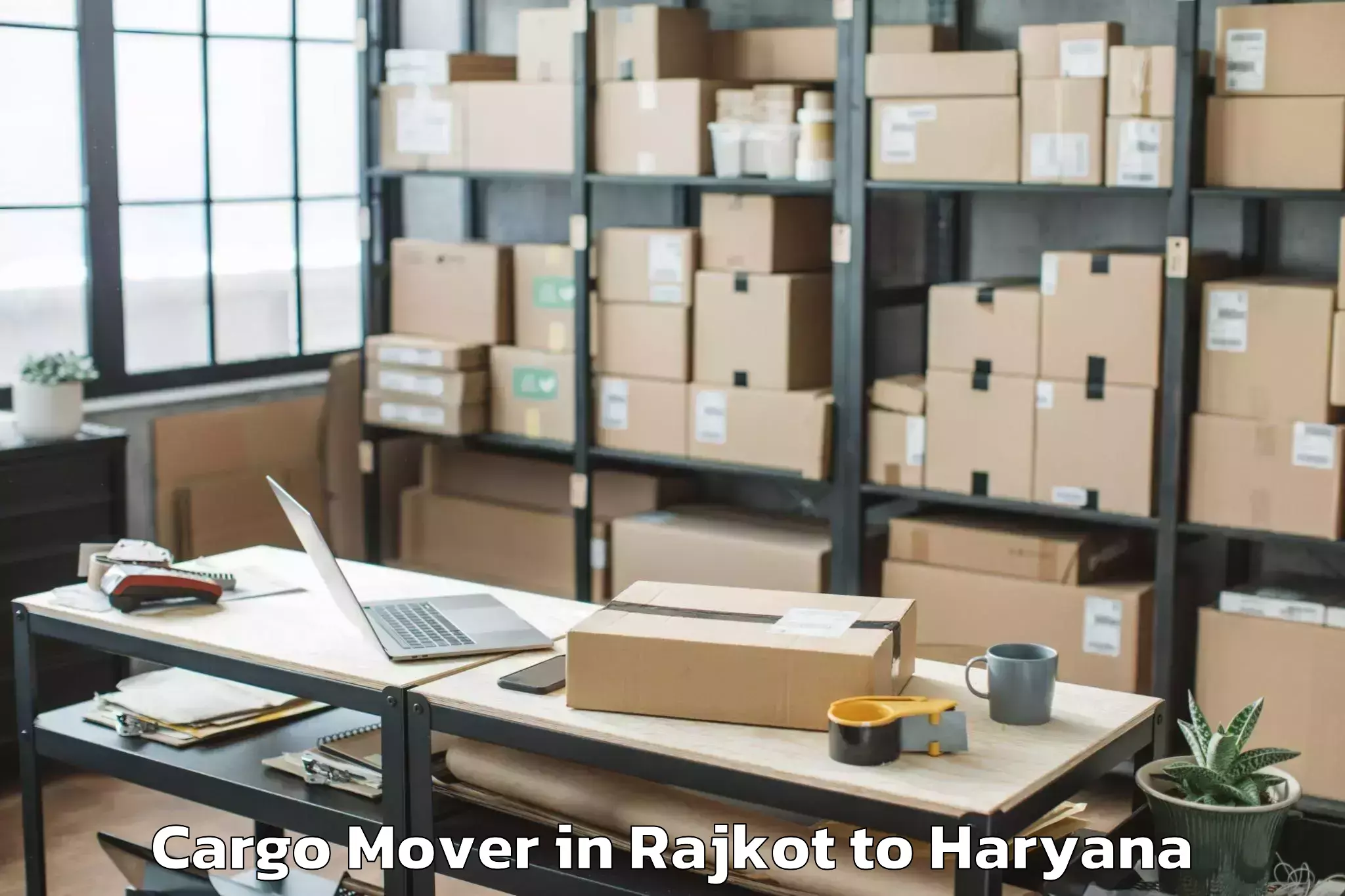 Get Rajkot to Gurgaon Cargo Mover